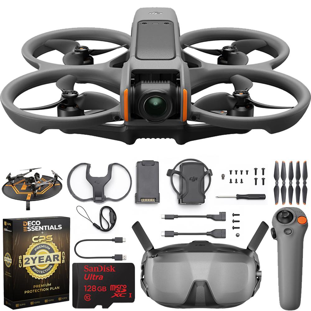 DJI Avata 2 Fly Smart Combo (Single Bat) w/ FPV Drone Goggles + RC Motion 3 Bundle