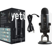 Blue Yeti USB Desk Microphone Blackout Open Box with 1 Year Warranty