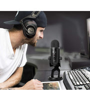 Blue Yeti USB Desk Microphone Blackout Open Box with 1 Year Warranty