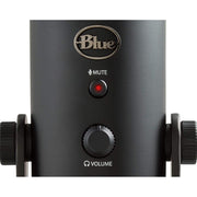 Blue Yeti USB Desk Microphone Blackout Open Box with 1 Year Warranty
