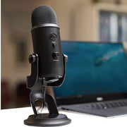 Blue Yeti USB Desk Microphone Blackout Open Box with 1 Year Warranty