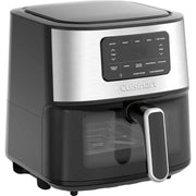 Cuisinart Air Fryer Oven 6-Qt Basket Air Fryer Steel Open Box + 1 Year Warranty