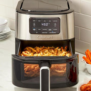 Cuisinart Air Fryer Oven 6-Qt Basket Air Fryer Steel Open Box + 1 Year Warranty