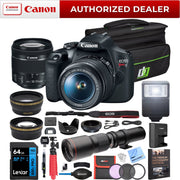 Canon T7 EOS Rebel DSLR Camera EF-S 18-55mm f/3.5-5.6 IS II + 500mm Telephoto Lens Kit