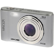 Minolta 44MP / 2.7K Ultra HD Digital Camera Silver Open Box with 1 Year Warranty
