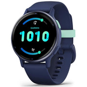 Garmin Vivoactive 5 Fitness Smartwatch Navy with 20mm Milanese Band Bundle
