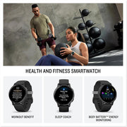 Garmin Vivoactive 5 Fitness Smartwatch Navy with 20mm Milanese Band Bundle
