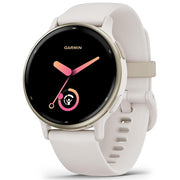 Garmin Vivoactive 5 Fitness Smartwatch Ivory with 20mm Milanese Band Bundle
