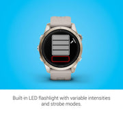 Garmin Epix Pro (Gen 2) 42mm, Sapphire Soft Gold Steel Light Sand + Band Bundle