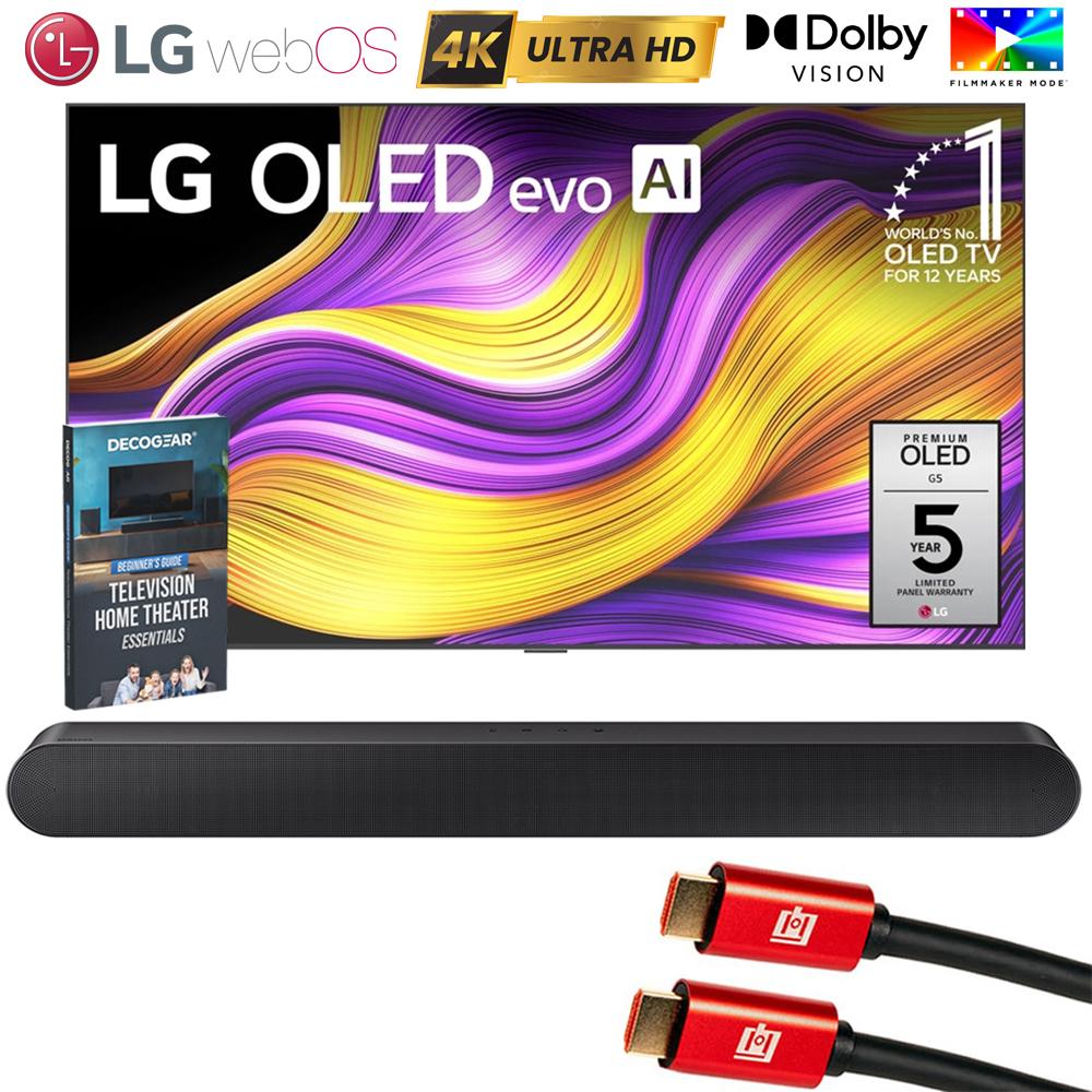 LG 83" G5 OLED evo 4K UHD Smart webOS TV (2025) w/ Samsung All-in-One Soundbar