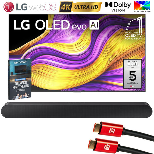 LG 65" G5 OLED evo 4K UHD Smart webOS TV (2025) w/ Samsung All-in-One Soundbar