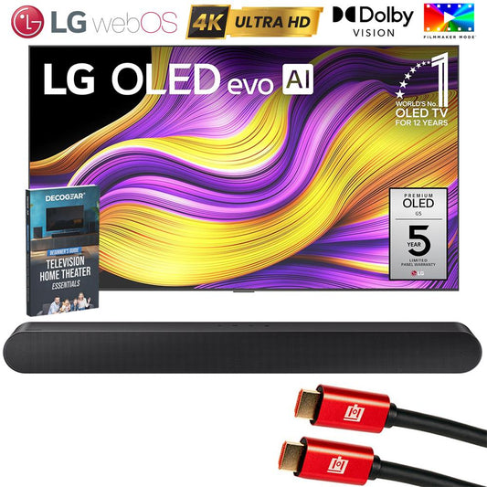LG 77" G5 OLED evo 4K UHD Smart webOS TV (2025) w/ Samsung All-in-One Soundbar
