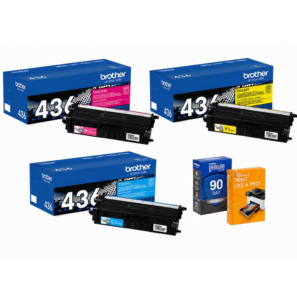 Brother Super High-yield Toner Cartridge, Cyan, Magenta, Yellow 3 Color Pack
