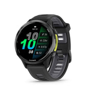 Garmin Forerunner 970 GPS Smartwatch Carbon Gray and Black Band with Band Bundle