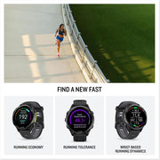 Garmin Forerunner 970 GPS Smartwatch Carbon Gray and Black Band with Band Bundle