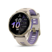 Garmin Forerunner 970 GPS Smartwatch Titanium and Gray/Indigo Band + Band Bundle