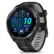 Garmin Forerunner 965 Running Smartwatch Black and Powder Gray with Band Bundle