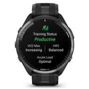 Garmin Forerunner 965 Running Smartwatch Black and Powder Gray with Band Bundle