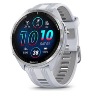 Garmin Forerunner 965 Running Smartwatch Whitestone and Gray with Band Bundle