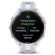 Garmin Forerunner 965 Running Smartwatch Whitestone and Gray with Band Bundle