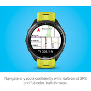 Garmin Forerunner 965 Running Smartwatch Amp Yellow and Black with Band Bundle