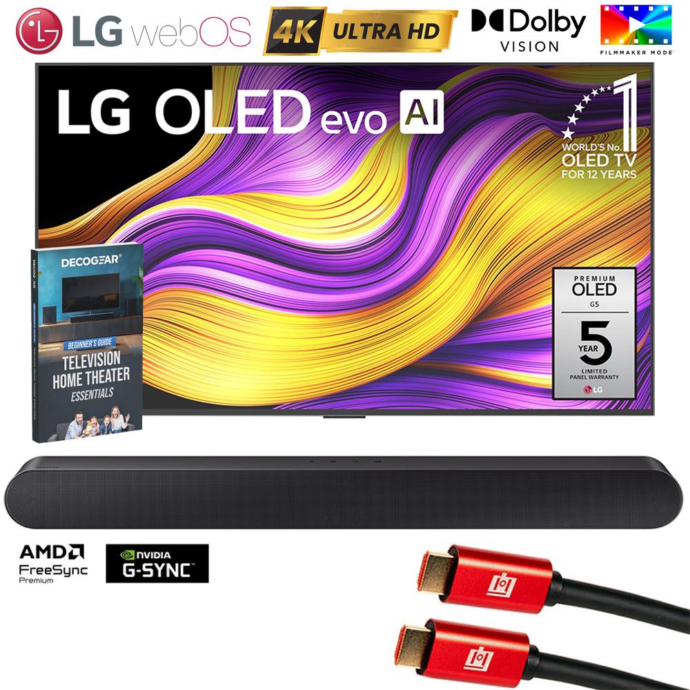 LG 55" G5 Series OLED evo 4K UHD webOS TV (2025) w/ Samsung All-in-One Soundbar