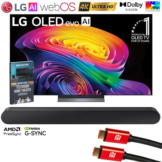 LG 65" OLED evo AI C6 4K Smart webOS TV (2026) w/ Samsung All-in-One Soundbar