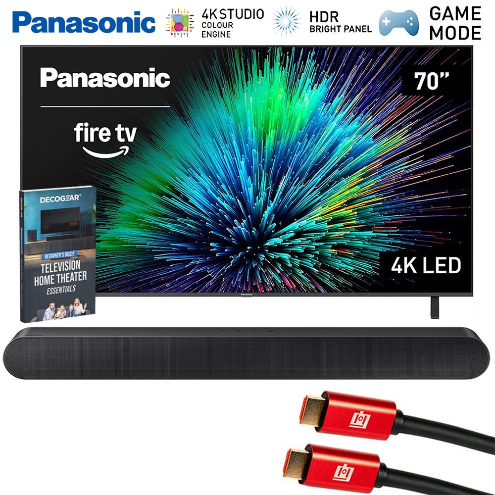 Panasonic W70 Series 70" LED 4K UHD Smart Fire TV w/ Samsung All-in-One Soundbar