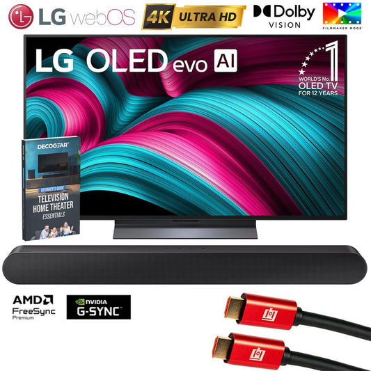 LG 42" C5 Series OLED evo 4K UHD webOS TV (2025) w/ Samsung All-in-One Soundbar