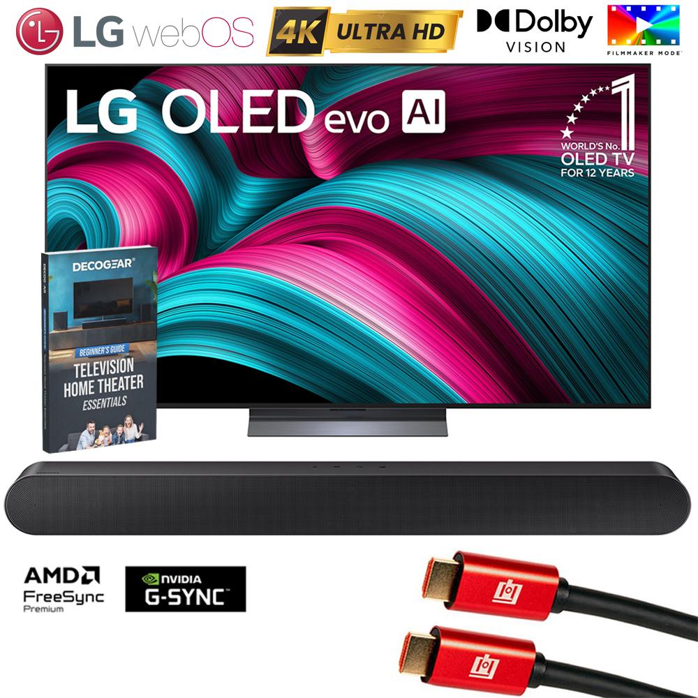 LG 65" C5 Series OLED evo 4K UHD webOS TV (2025) w/ Samsung All-in-One Soundbar