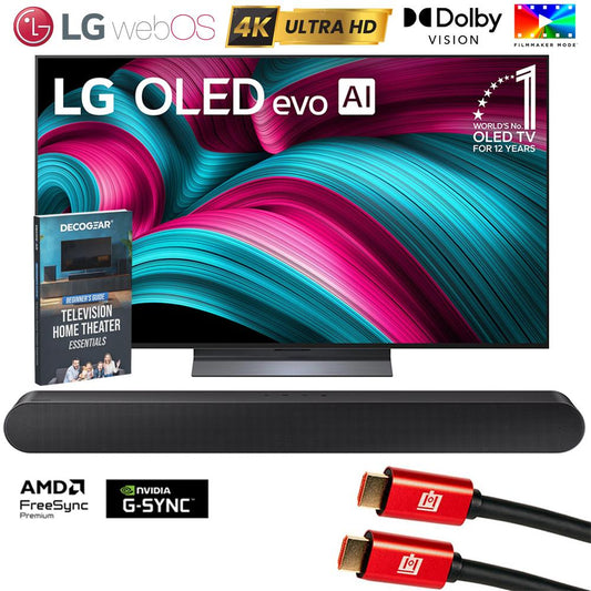 LG 55" C5 Series OLED evo 4K UHD webOS TV (2025) w/ Samsung All-in-One Soundbar