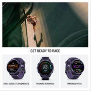 Garmin Forerunner 570 47mm GPS Smartwatch Aluminum and Indigo Band + Band Bundle