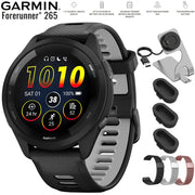 Garmin Forerunner 265 GPS Smartwatch 46mm Gray with 22mm Milanese Band Bundle