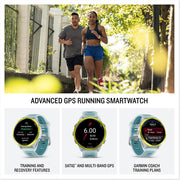 Garmin Forerunner 570 47mm GPS Smartwatch Aluminum & Turquoise Band+Band Bundle