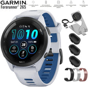 Garmin Forerunner 265 GPS Smartwatch Tidal Blue with 22mm Milanese Band Bundle