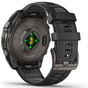 Garmin Fenix 8 47 mm AMOLED Sapphire Gray Titanium with Black Band + Band Bundle