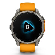 Garmin Fenix 8 47 mm AMOLED Sapphire Titanium with Orange Band + Band Bundle