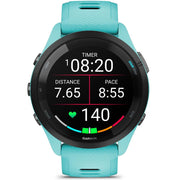 Garmin Forerunner 265 GPS Smartwatch Aqua/Black with 22mm Milanese Band Bundle
