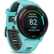 Garmin Forerunner 265 GPS Smartwatch Aqua/Black with 22mm Milanese Band Bundle