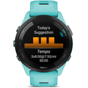 Garmin Forerunner 265 GPS Smartwatch Aqua/Black with 22mm Milanese Band Bundle