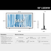 Samsung 55" Class The Frame Pro Neo QLED 4K TV (2026) +The Frame Customizable Bezel Pack