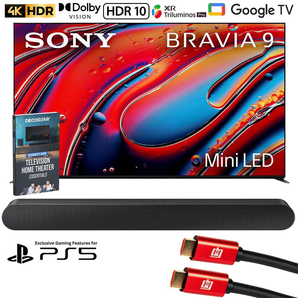 Sony BRAVIA 9 K65XR90 65" 4K HDR QLED Mini-LED TV 2024 w/ Samsung All-in-One Soundbar