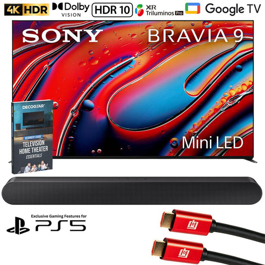Sony BRAVIA 9 K65XR90 65" 4K HDR QLED Mini-LED TV 2024 w/ Samsung All-in-One Soundbar