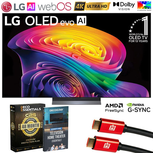 LG 65" OLED evo AI C6 4K Smart webOS TV (2026) w/ 4 YR Extended Warranty Bundle