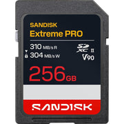 Sandisk NEW!  256GB Extreme PRO SD UHS-II V90 Memory Card, Up to 310MB/s Read (New 2026)
