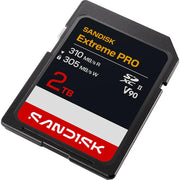 Sandisk NEW! 2TB Extreme PRO SD UHS-II V90 Memory Card, Up to 310MB/s Read (New 2026)