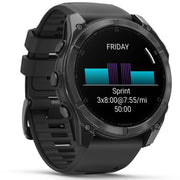 Garmin Fenix 8 51 mm AMOLED Slate Gray w/ Black Silicone Band+Steel Band Bundle