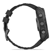 Garmin Fenix 8 51 mm AMOLED Slate Gray w/ Black Silicone Band+Steel Band Bundle