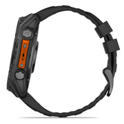 Garmin Fenix 8 51 mm AMOLED Slate Gray w/ Black Silicone Band+Steel Band Bundle