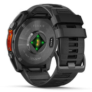Garmin Fenix 8 51 mm AMOLED Slate Gray w/ Black Silicone Band+Steel Band Bundle